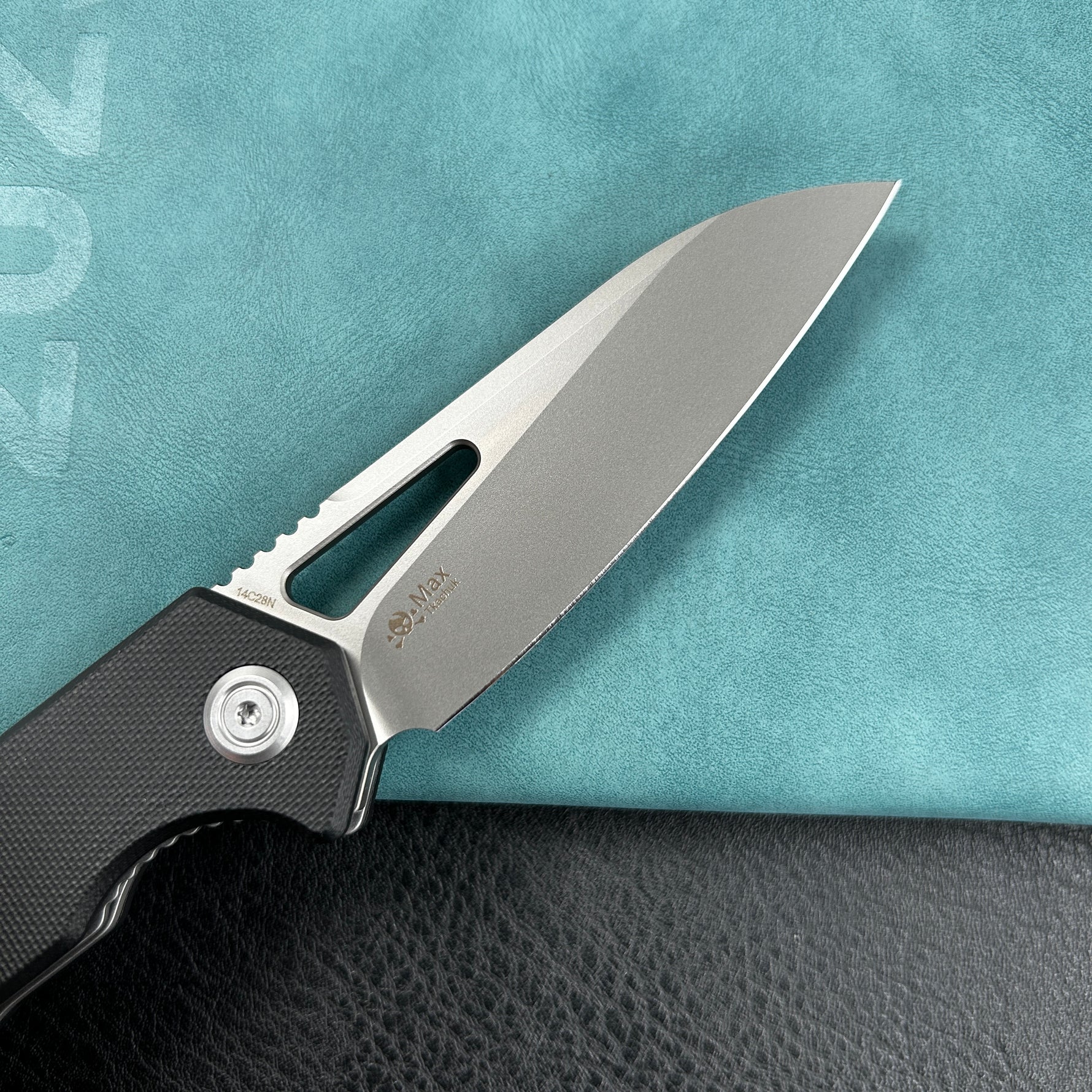 KUBEY knife  KU291N Vagrant Liner Lock Folding Knife Black G10 Handle 3.1" Sandblast 14C28N