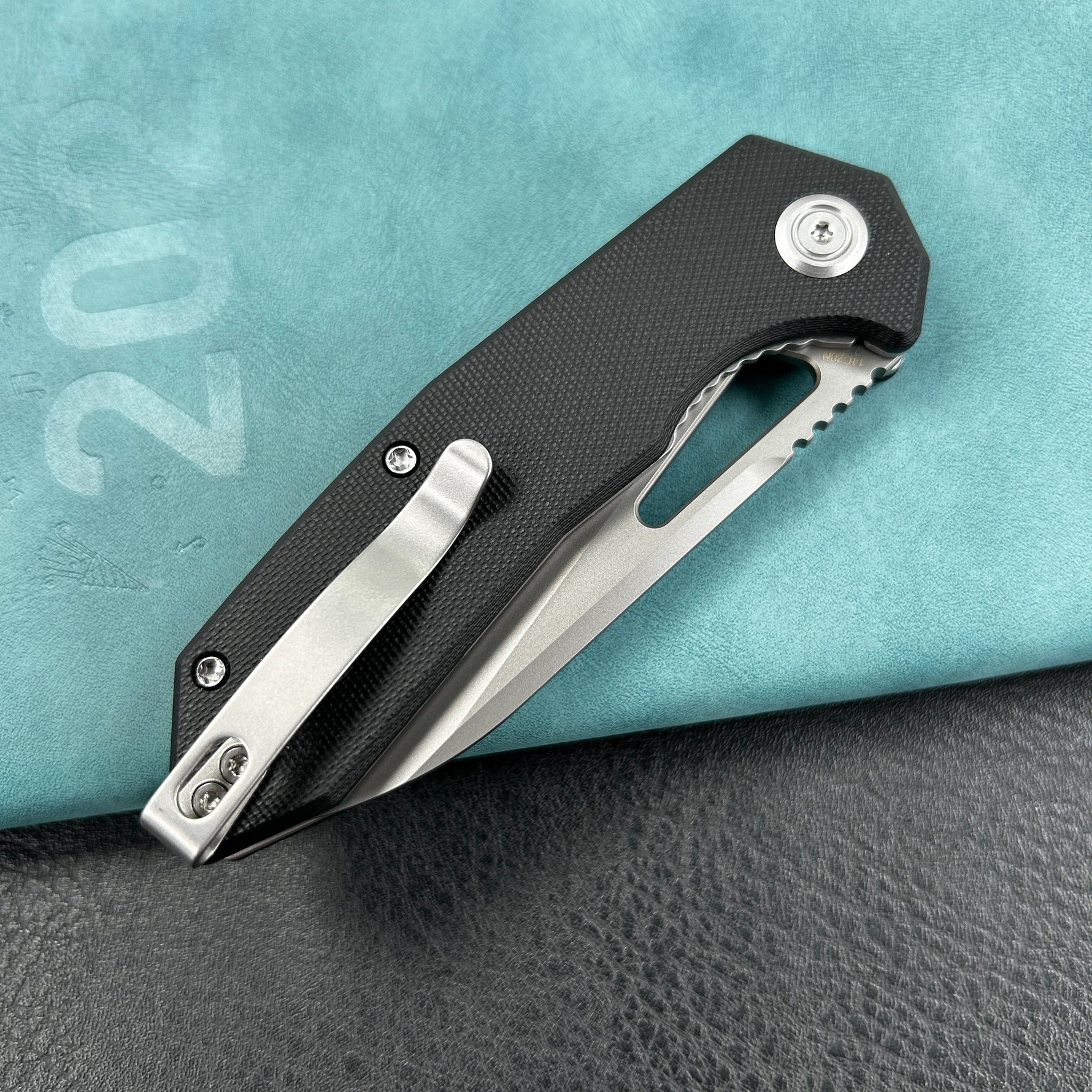 KUBEY knife  KU291N Vagrant Liner Lock Folding Knife Black G10 Handle 3.1" Sandblast 14C28N