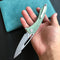 KUBEY  KU345D Merced Folding Knife 3.46" Beadblasted AUS-10 Blade With Durable Jade G10 Handle Reliable Tactical Pocket Knife