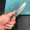 KUBEY KB314Q Ruckus Liner Lock Folding Knife Gray Ti Handle 3.31" Bead Blasted CPM 20CV
