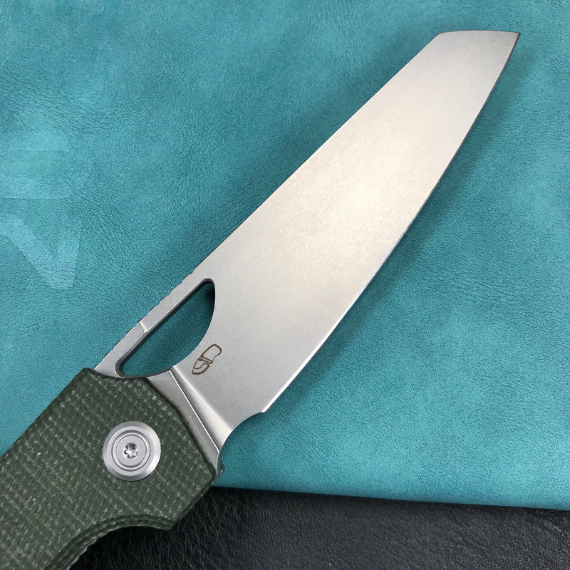 KUBEY KU365E Elang Liner Handle Micarta Folding Knife 3.94\