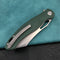 KUBEY KU239K Drake Liner Lock Folding Knife Green G10 Handle 3.74'' Beadblasted AUS-10