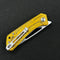 KUBEY KU331J Thalia Front Flipper EDC Pocket Folding Knife  Ultem  Handle 3.27" Satin D2