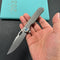 KB Knives KB323A Hydro Frame Lock Pocket Knife Grey Titanium 3.15" Stonewash M390