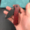 KUBEY KU371F  NEO Outdoor Folding Pocket Knife Red black Damascus G10 Handle 3.43" Blackwash AUS-10