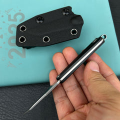 Kubey KNIVES KU450A YAG Fixed Blade Knife Black G10 Handle 2.4" Beadblast 14C28N Fixed  Knife