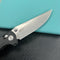 KUBEY KU172A Hound Crossbar Lock Folding Pocket Knife Black G-10 Handle 3.43" Stonewash 14C28N Blade