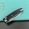 KUBEY KU288D Breeze Every Carry Pocket Knife Crossbar Lock Black Blue G10 Handle 3.03" Stonewash 14C28N Blade