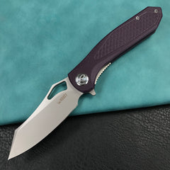 KUBEY KU310  Drake Nest Lliner Lock purple G10 Handle D2 Blade Folding Knife EDC Outdoor