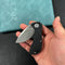KUBEY  KU180L Karaji Liner Lock Dual Thumb Studs Open Folding Pocket Knife Black G10 Handle 2.56" Beadblast 14C28N