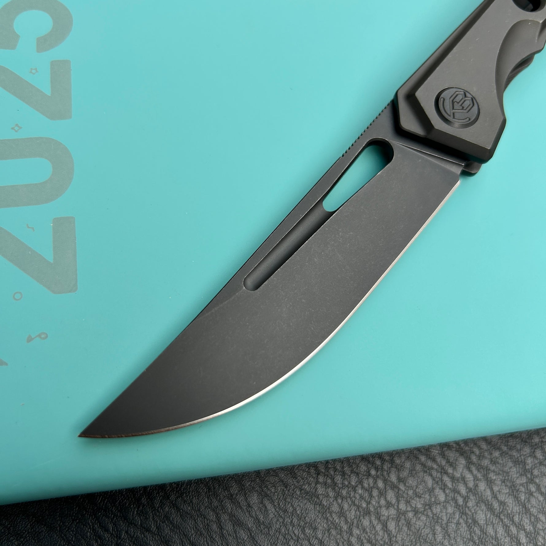 KB KNIVES  KB170C Ishtar Frame Lock Pocket Folding Knife Ti Hanlde 3.54''  Blackwash M390