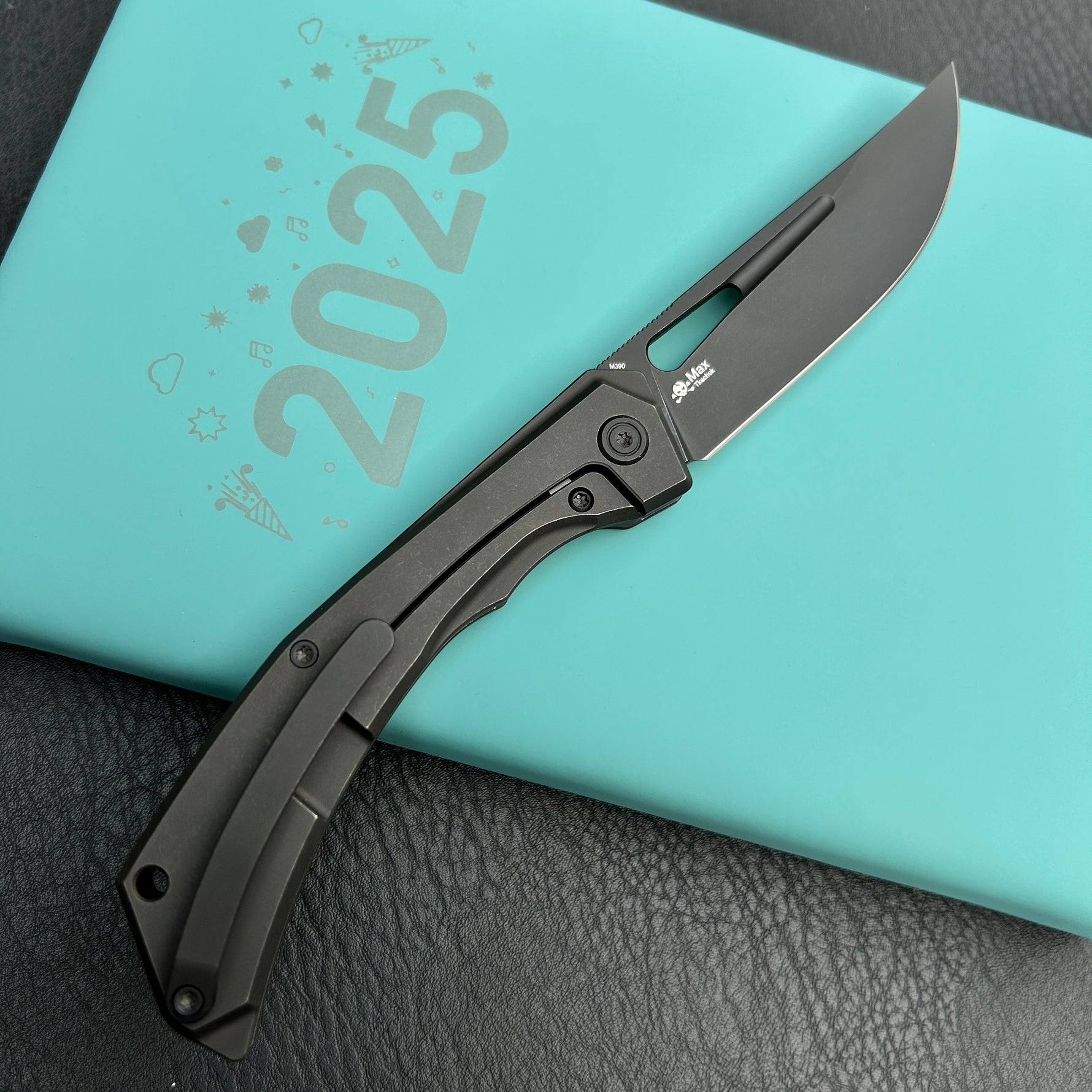 KB KNIVES  KB170C Ishtar Frame Lock Pocket Folding Knife Ti Hanlde 3.54''  Blackwash M390