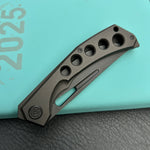 KB KNIVES  KB170C Ishtar Frame Lock Pocket Folding Knife Ti Hanlde 3.54''  Blackwash M390