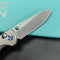 KB Knives KB383C Bluff Axis lock Folding Knife Raw Titanium Handle 3.19" Stonewash  CPM S35VN