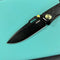 KUBEY KB259C Blackout Frame Lock Folding Knife Black Titanium Handle 3.15" Black Coating M390