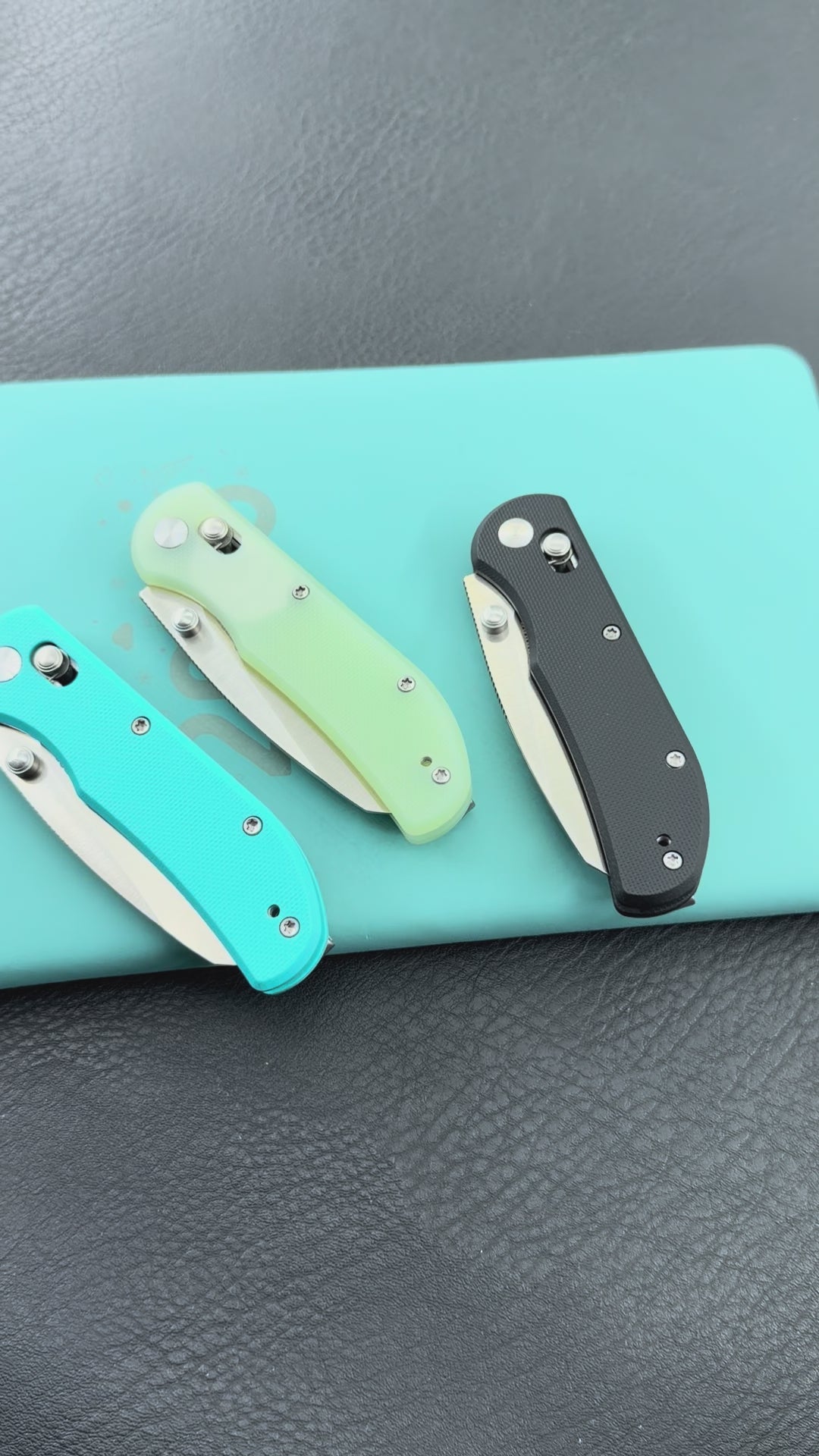 KUBEY Rook D2 G10 Crossbar Lock Folding Knife