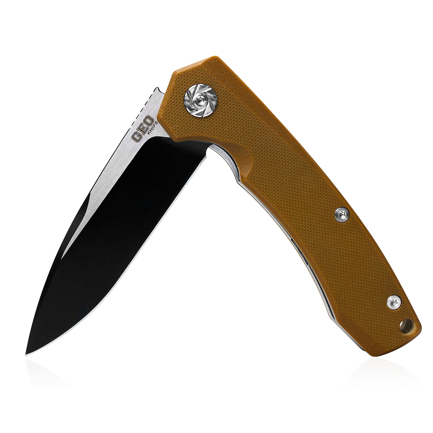 （sales promotion）GEO GEO901 EDC & Outdoor Survival Folding Knife [3.3"Drop Point D2, G10]