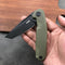 KUBEY KB237B Carve Liner Lock Tactical Folding Knife OD Green G10 Handle  3.27'' Black Coated D2