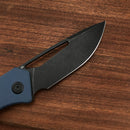KUBEY KU331C Front Flipper EDC Pocket Folding Knife Navy blue G10 Handle 3.27" Dark Stonewahsed D2