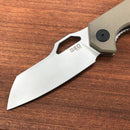 GEO KNIFE GEO2101C Folding Knife,3.15" D2 Steel Blade & G10 Handle - Liner Lock