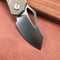 KUBEY KU335B Liner Lock Flipper Folding Knife Tan G10 Handle 2.95" Satin D2