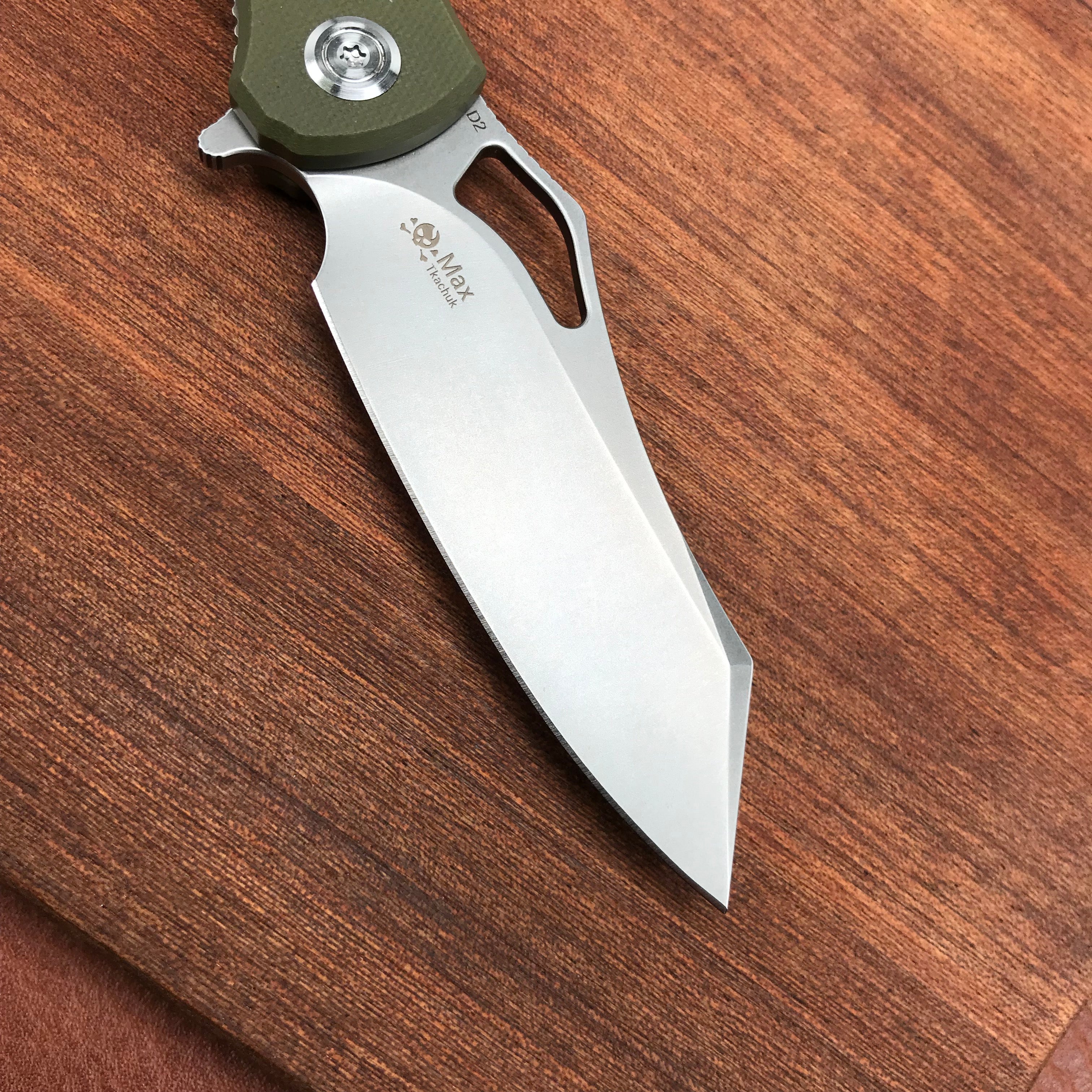 KUBEY KU310C  Drake  Green  G10 Handle D2 Blade Folding Knife EDC Outdoor 3.46" Blasted Stonewashed D2