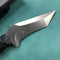KUBEY KU320A WOLF E-CQC Fixed Blade Knife Black G10 Handle w/Kydex 2.76" Stonewashed  D2