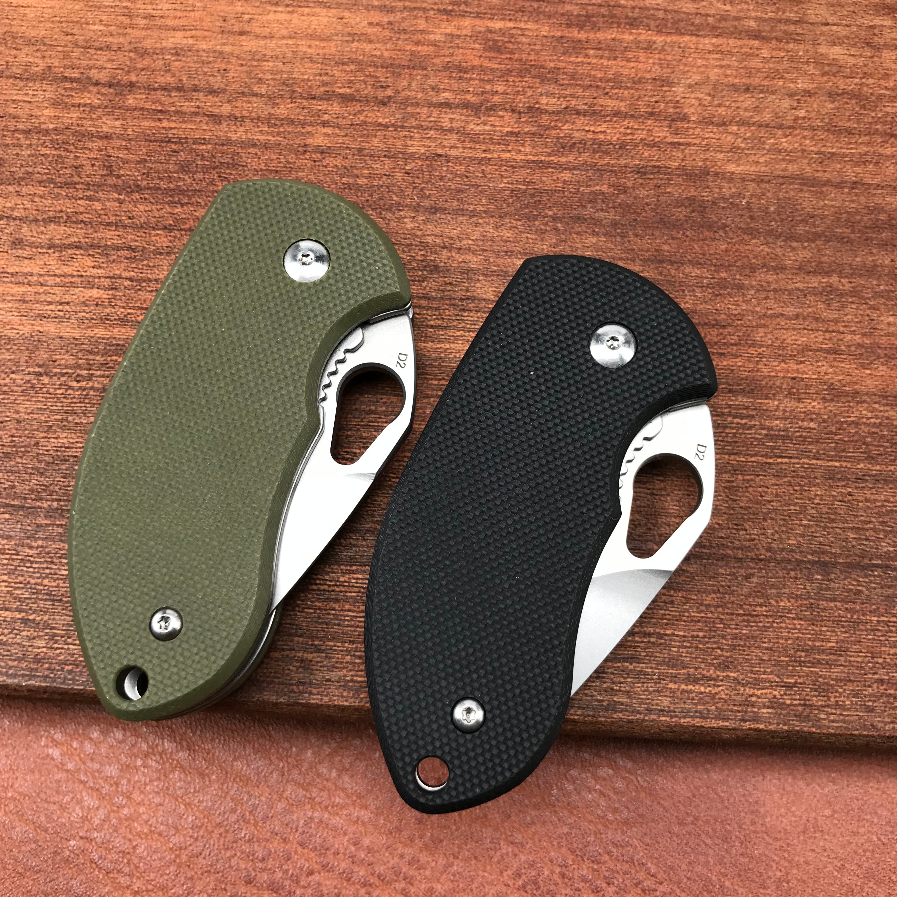 KUBEY KU66 D2 EDC G10 Handle MiNi Folding Knife