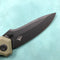 KUBEY KU314G Ruckus Liner Lock Folding Knife OD Green G10 Handle 3.31" Dark Stonewashed AUS-10