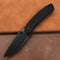 KUBEY KU344E Dark Stonewahsed D2 black G10 Handle Folding Knife