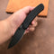 KUBEY KU344E Dark Stonewahsed D2 black G10 Handle Folding Knife