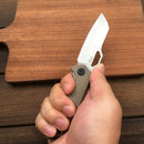 （sales promotion）GEO KNIFE GEO2101C Folding Knife,3.15" D2 Steel Blade & G10 Handle - Liner Lock