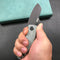 Exclusives KUBEY KU337 Monsterdog Folding Knife  Black &amp;  white red  G10 Handle 2.95" Dark Stonewashed 14C28N
