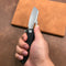 KUBEY KU328A Atlas Liner Lock Folding Knife  black G10 Handle 3.31" Blasted Stonewashed 14C28N