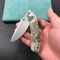 KUBEY KU344K Momentum Sherif Manganas Design Liner Lock Front Flipper / Dual Studs Open Folding Knife Digtal Camo G10 Handle 3.43" Bead Blasted AUS-10