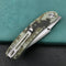KUBEY KU344K Momentum Sherif Manganas Design Liner Lock Front Flipper / Dual Studs Open Folding Knife Digtal Camo G10 Handle 3.43" Bead Blasted AUS-10