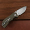 GEO Knives GEO2102B Liner Lock Flipper Outdoor Pocket Knife Blasted Stonewashed D2
