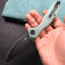 KUBEY KU314C Ruckus Liner Lock Folding Knife Jade G10 Handle 3.31" Dark Stonewashed AUS-10