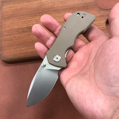 （sales promotion）GEO Knives GEO2102B Liner Lock Flipper Outdoor Pocket Knife Blasted Stonewashed D2