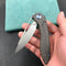 KUBEY  KB171I Velocé Frame Lock Flipper Knife Titanium Handle 3.94'' SandBlast S90V Blade