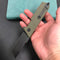 KUBEY KU104F Avenger Outdoor Edc Folding Pocket Knife Green G10 Handle 3.07" Black Stonewashe  D2