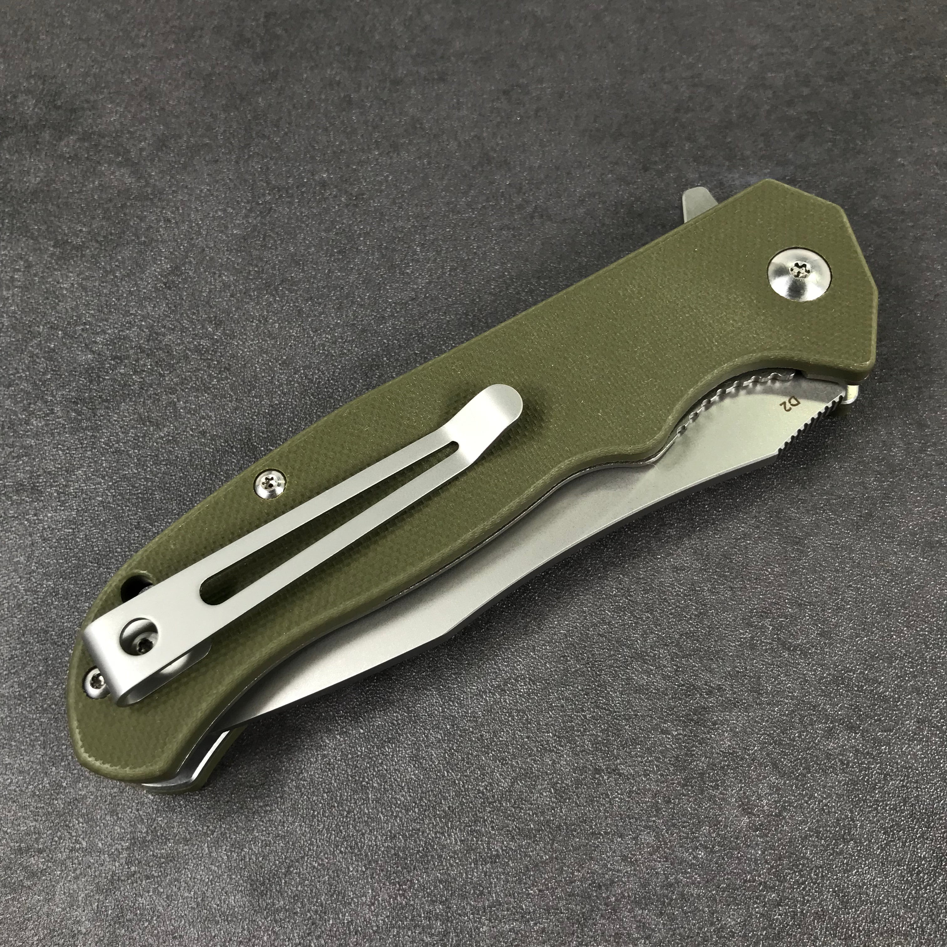 discontinued！SPECIALS!  KUBEY KU162  Folding Knife [3.5" Sandblast D2, G10]