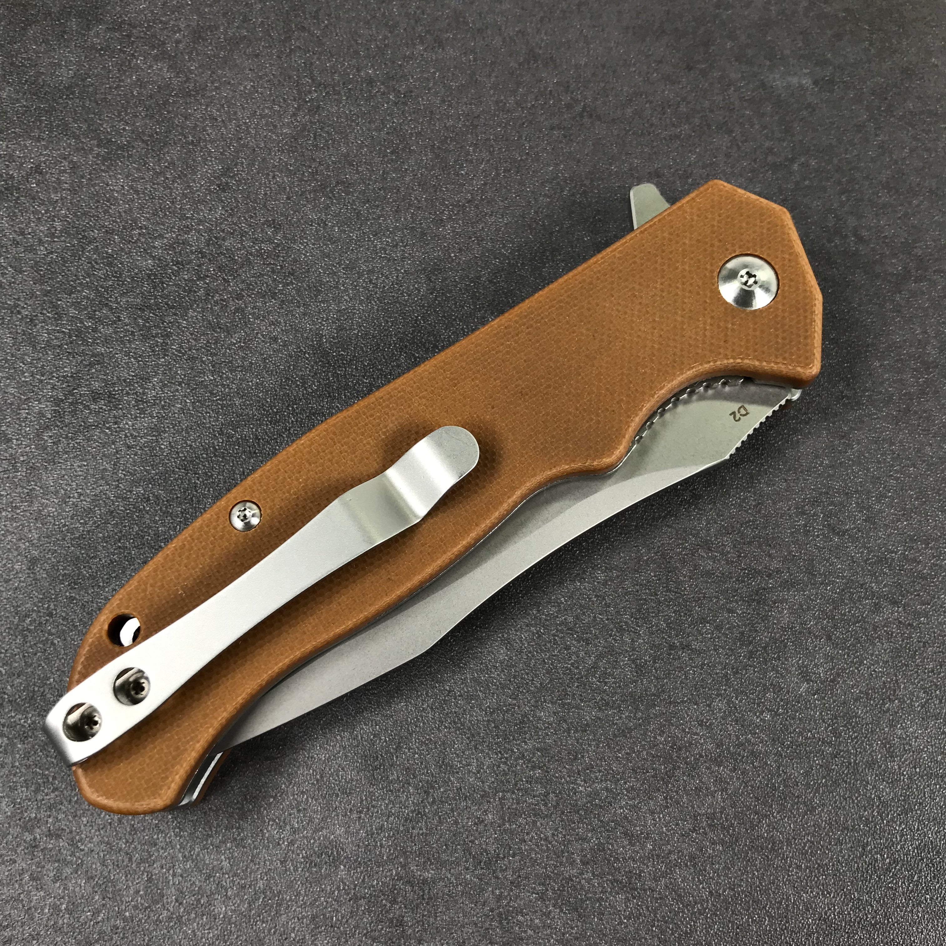 discontinued！SPECIALS! KUBEY  KU162   Folding Knife [3.5" Sandblast D2, G10]