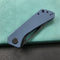KUBEY KU331C Front Flipper EDC Pocket Folding Knife Navy blue G10 Handle 3.27" Dark Stonewahsed D2