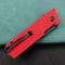KUBEY KU104D Avenger Outdoor Edc Folding Pocket Knife Red G10 Handle 3.07" Dark Stonewashed D2