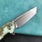 KUBEY KB237H Carve Liner Lock Tactical Folding Knife Camo G10 Handle  3.27'' Blasted Stonewashed AUS-10