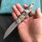 KUBEY KU312E Mizo Liner Lock Flipper Folding Knife Camo G10 Handle 3.15" Bead Blasted AUS-10