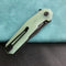 KUBEY KB237F Carve Nest Liner Lock Tactical Folding Knife Jade G-10  Handle 3.27''Black Stonewashe  AUS-10