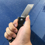 KUBEY Avenger KU104A EDC Folding Knife [3.35"Sandblast Tanto Point AUS10, G10]