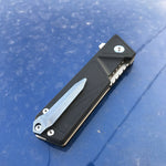 KUBEY Avenger KU104A EDC Folding Knife [3.35"Sandblast Tanto Point AUS10, G10]